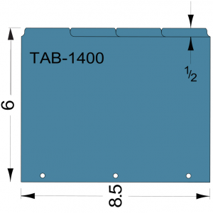 Bank of 4 Mini Tabs