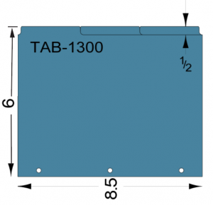 Bank of 3 Mini Tabs