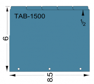 Bank of 5 Mini Tabs